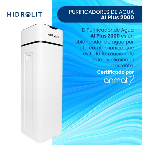 Ablandador De Agua Para Sarro Intercambio Iónico Plus 2000