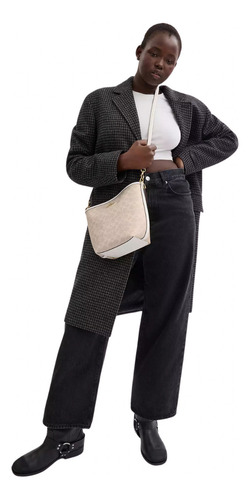 Bolsa Coach City Bucket Bag In Signature Canvas Sand