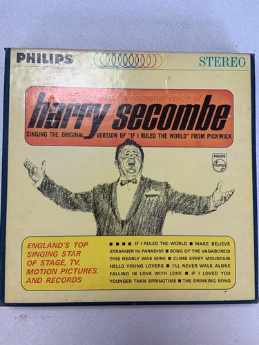 Cinta Carrete The Phenomenal Voice Of Harry Secombe. 3 3/4 P