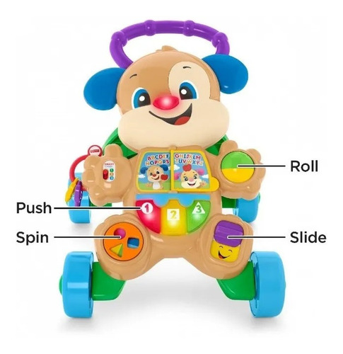 Imagen 4 de 9 de Fisher Price Andador Caminador Musical Camina Y Aprende Bebe