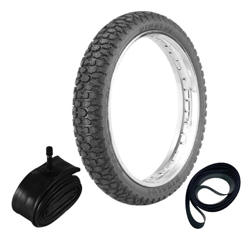 Pneu 90/90-18 51p Wh21 Rinaldi + Camara + Cinta
