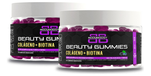 Pack 2 Beauty Gummies - Gomitas De Colágeno + Biotina