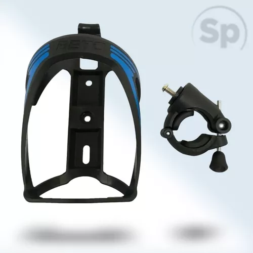 Soporte Porta Anfora Botella Bicicleta Universal Azul