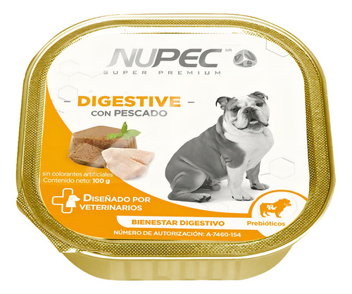 Nupec Digestive Alimento Húmedo 20 Latas De 100 Gramos