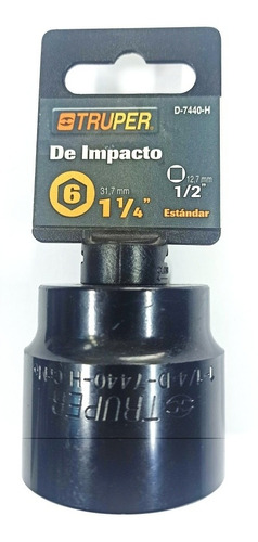 Dado De Impacto 6 Puntas 1/2  De 1 1/4puLG Truper 13399