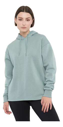 Polerón Mujer Deportivo Hoodie Menta Corona