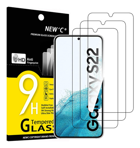 Newc [paquete De 3] Diseñado Para Samsung Galaxy S22 Protect