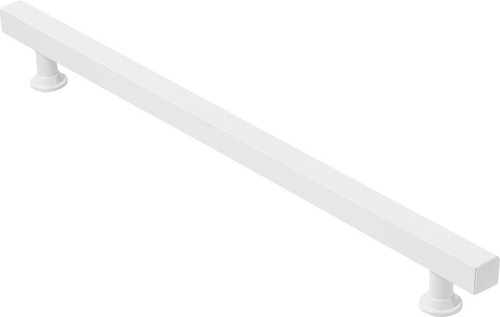 Puxador Quadrado Branco Para Porta 80cm - 1 Lado Só