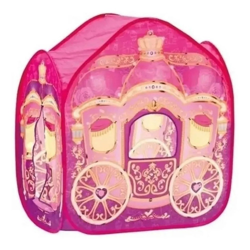Imagen 2 de 5 de Carpa Infantil Casita Carruaje Princesas Nenas Autoarmable