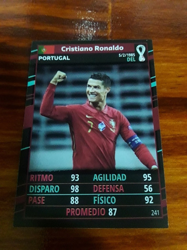 Mundial Qatar 2022. Figurita Card N° 241 Ronaldo. Mira!!!!