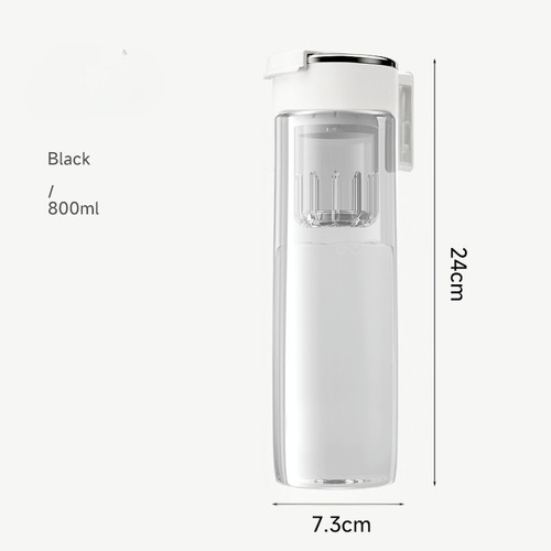 Taza Magnética Portátil Con Separador De Té 800ml Blanco Blanco