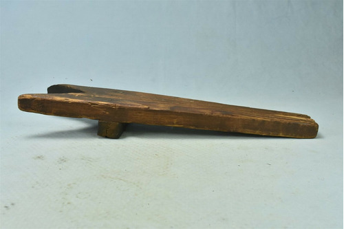 Vintage Primitive Homemade Wood Bootjack Cowboy Western Fr