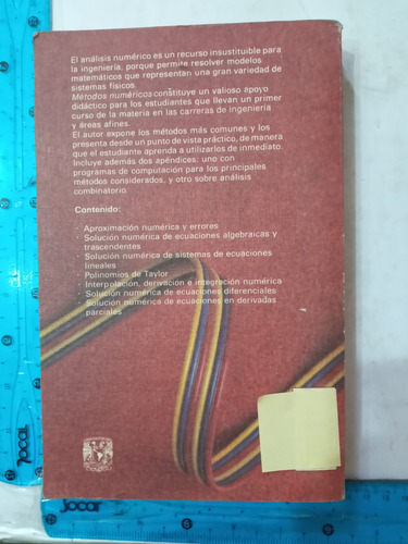 Métodos Numéricos Rafael Iriarte V. Balderrama (Usado)