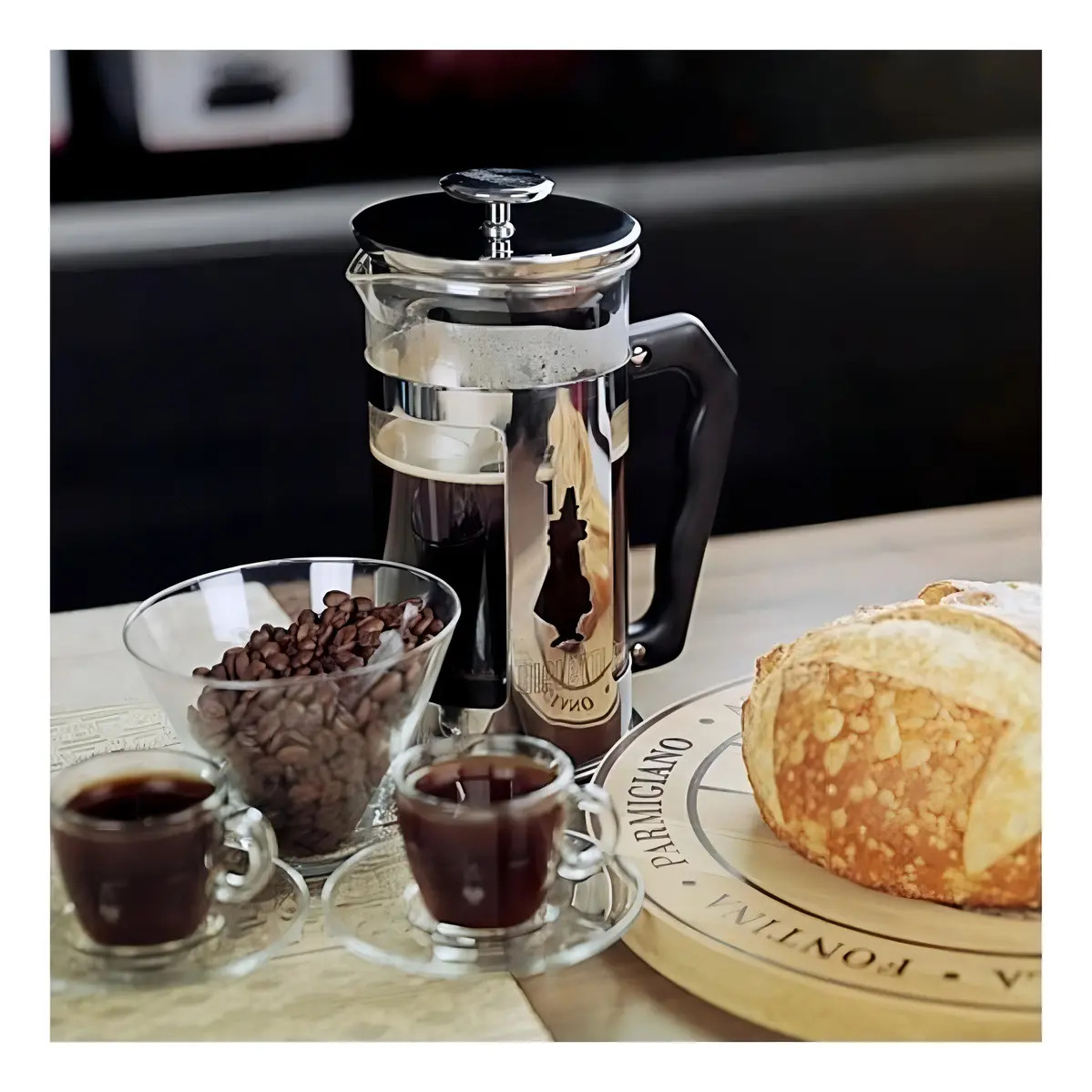 Cafeteira Prensa Francesa Bialetti Preziosa 350ml / 1 Litro