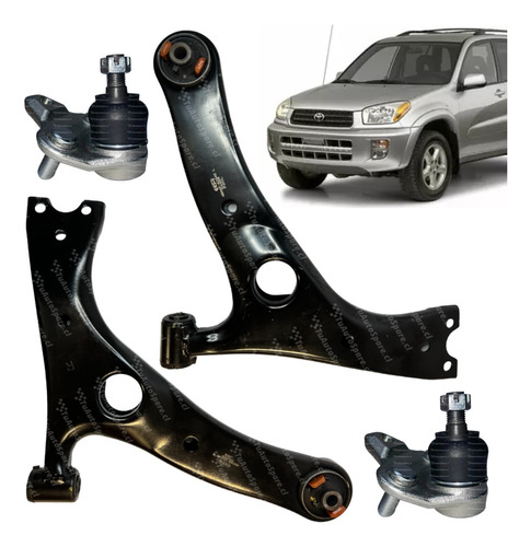 Kit Bandeja Inferior + Rotulas Direccion Rav4 2000-2005