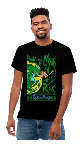 Playera Rick Y Morty Navidad Diseño 1243 Playera Beloma