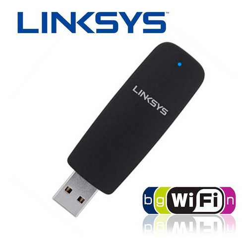 Imagen 1 de 5 de Adaptador Usb Wireless N 300mbps Wifi Linksys Ae1200 2.4 Ghz