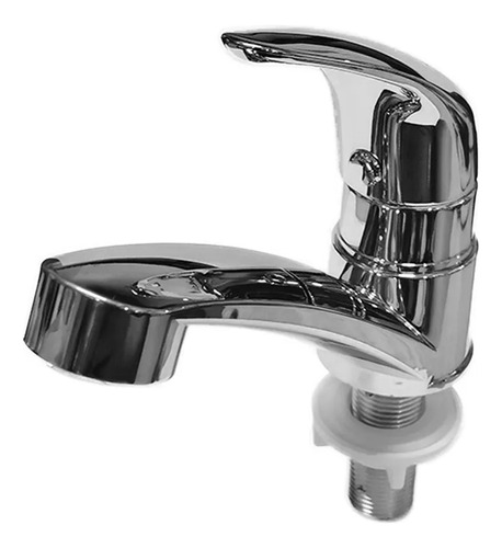 Llave Individual Tipo Monomando Lavabo Abs Cromado Agua Fría