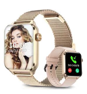 Reloj Smart Watch Mujer 1.83 Inteligente Call Pulsera Doble