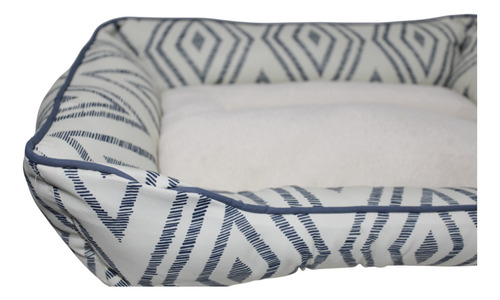 Cama moises para perros rectangular Bestia Peluda Emma 60x48x18cm color beige