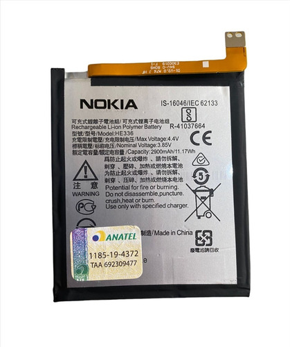 Bateria Original Nokia 3.1 He336 Premium Compre Já