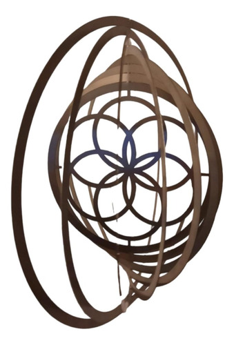 Wind Spinner/movile De Viento De Acero Inox Mandala 20cm