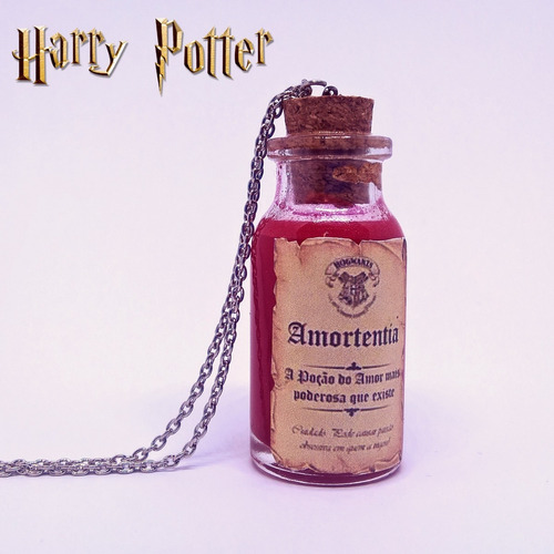 Colar Harry Potter Poção Do Amor Amortentia + Brinde