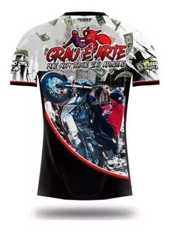 Camisa de quebrada grau moto grau é arte #244 NÃO É CRIME MOTO HONDA YAMAHA  #58