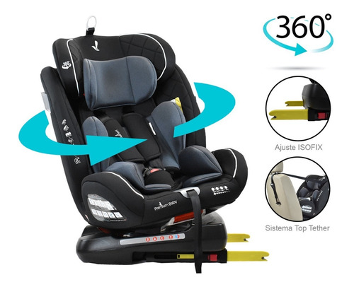 Imagen 2 de 8 de Silla Carro Premium Baby Eos Giro 360° Isofix