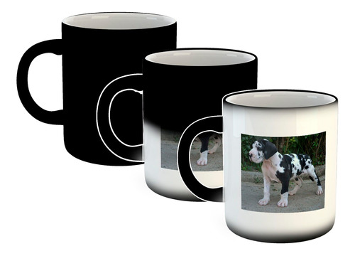 Taza Magica Perro Gran Danes Cachorro