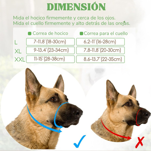 Bozal De Imitación De Nailon Para Perros / L Negro L