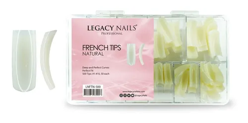 Uñas Tips French Legacy Nails Natural X500