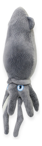 Peluche Calamar Calamari Gris 34 Cm Color Gris Oscuro