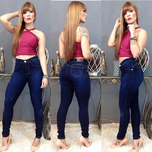 calça jeans super stretch