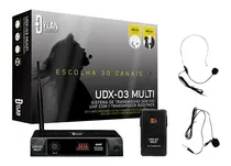 Comprar Microfone Headset Lapela Sem Fio Uhf Dylan Trasmissor Udx-03