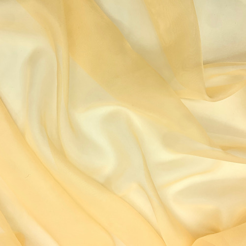 Tela Voile 1 Metro X 3,0 Ancho Ideal Cortinas Decoracion Amarillo Liso