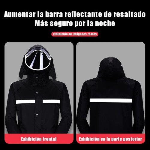 Capa Impermeable Portátil Para Lluvia Gabardina Rompevientos