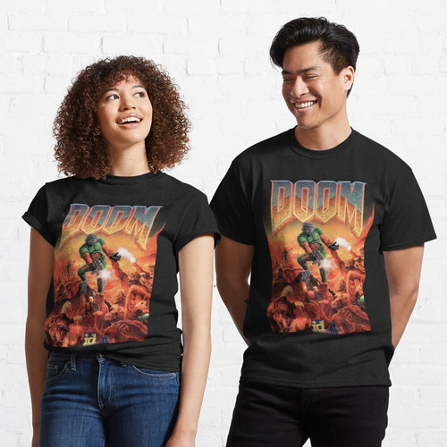 Imagen 3 de 4 de Doom Remera Retro Videojuegov02