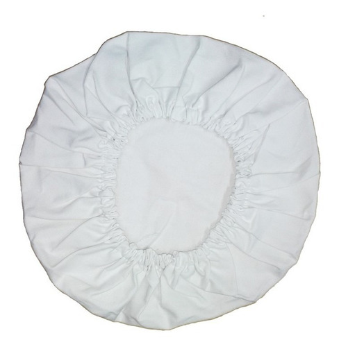 Imagen 1 de 5 de Gorro Cofia Poliéster Redonda C/elástico Blanca