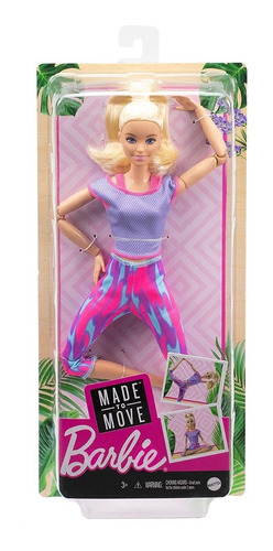 Boneca Barbie Loira Made To Move Feita Para Mexer 2021 | Parcelamento sem  juros