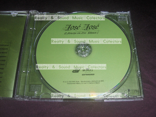 Jose Jose El Principe Con Trio Vol3 Cd Bmg 2003 (Usado)