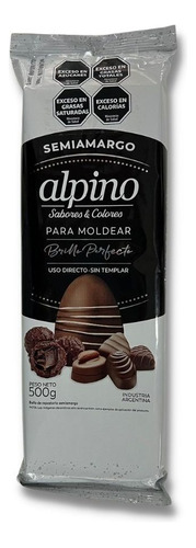 Chocolate Alpino Baño Moldeo Tableta X 500g