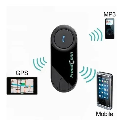 Imagen 2 de 4 de Intercomunicador Bluetooth T-com Vb 800mts Radio Fm Moto