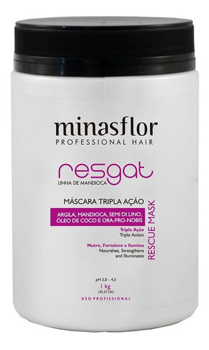 Mascara Resgat Minasflor Profissional Tripla Ação 1kg