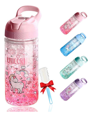 Ootd Botellas De Agua De Unicornio Para Niñas, Lindas Botell