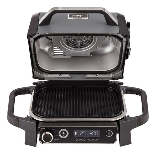 Parrilla Eléctrica Con Ahumador Woodfire Og701 Ninja Color Gris