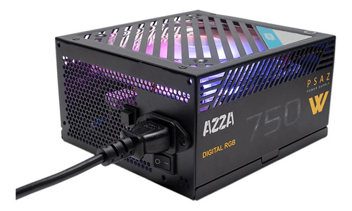 Fuente De Poder Certificada  Azza 750w Rgb Bronze 80 Plus 