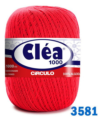 Linha Cléa 1000m Círculo Crochê Cor 3581 - Pimenta