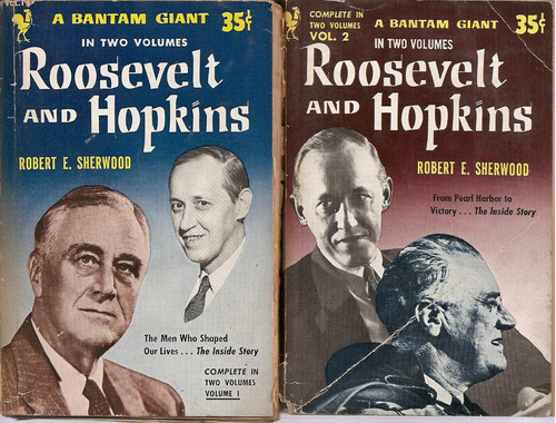 Roosevelt And Hopkins 2 Tomos - Sherwood - Bantam En Ingles