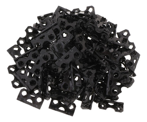 3 X 100pcs 28x15mm Com Orifícios Duplos De Metal